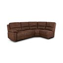Goodwood Electric Reclining Modular Group 4 in Ranch Dark Brown Fabric