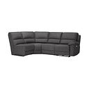 Goodwood Electric Reclining Modular Group 5 in Plush Charcoal Fabric