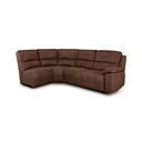 Goodwood Electric Reclining Modular Group 5 in Ranch Dark Brown Fabric