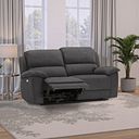 Goodwood Electric Reclining Modular Group 8 in Plush Charcoal Fabric