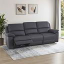 Goodwood Electric Reclining Modular Group 9 in Dark Grey Leather