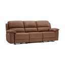 Goodwood Electric Reclining Modular Group 9 in Plush Brown Fabric