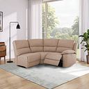 Goodwood Electric Reclining Modular Group 7 in Jetta Beige Fabric