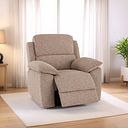 Goodwood Electric Reclining Armchair in Jetta Beige Fabric