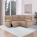 Goodwood Electric Reclining Modular Group 1 in Jetta Beige Fabric