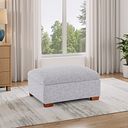 Goodwood Storage Footstool in Keswick Dove Fabric