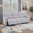 Goodwood Electric Reclining Modular Group 9 in Keswick Dove Fabric