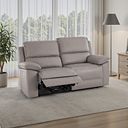 Goodwood Electric Reclining Modular Group 8 in Light Grey Leather