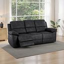 Goodwood 3 Seater Electric Recliner Sofa in Miller Grey Fabric