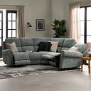 Colorado Electric Reclining Modular Group 3 in Hopsack Platinum Fabric
