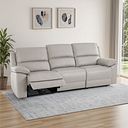 Goodwood Electric Reclining Modular Group 9 in Off White Leather