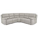 Goodwood Electric Reclining Modular Group 3 in Off White Leather