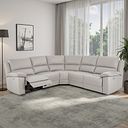 Goodwood Electric Reclining Modular Group 3 in Off White Leather
