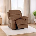 Goodwood Electric Riser Recliner Armchair in Plush Brown