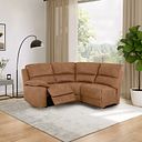 Goodwood Electric Reclining Modular Group 6 in Ranch Brown Fabric