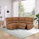 Goodwood Electric Reclining Modular Group 7 in Ranch Brown Fabric
