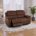 Goodwood Electric Reclining Modular Group 8 in Ranch Dark Brown Fabric