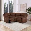 Goodwood Electric Reclining Modular Group 1 in Ranch Dark Brown Fabric