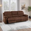 Goodwood Electric Reclining Modular Group 9 in Ranch Dark Brown Fabric