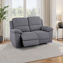 Goodwood Santos Steel 2 Seater Electric Recliner Sofa