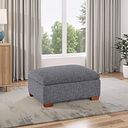 Goodwood Storage Footstool in Santos Steel