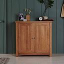 Greenwich Natural Solid Oak Shoe Storage Cabinet