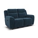 Hadley 2 Seater Electric Recliner Sofa with Power Headrests  in Amigo Navy Fabric
