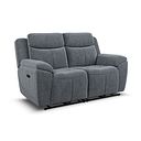 Hadley 2 Seater Electric Recliner With Power Headrest in Amigo Coal Fabric