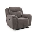 Hadley Electric Recliner Armchair with Power Headrest  in Amigo Cocoa Fabric