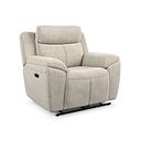Hadley Electric Recliner Armchair with Power Headrest  in Amigo Linen Fabric