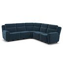Hadley Large Corner Electric Recliner Sofa with Power Headrests  in Amigo Navy Fabric