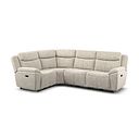 Hadley Right Hand Corner Electric Recliner Sofa with Power Headrests   in Amigo Linen Fabric