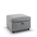 Hadley Storage Footstool in Amigo Granite Fabric