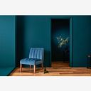 Harriet Accent Chair in Teal Fabric