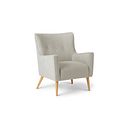 Harris Accent Chair in Linen Cream Fabric