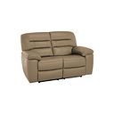 Hastings 2 Seater Electric Recliner Sofa in Beige Leather