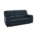 Hastings 3 Seater Electric Recliner Sofa in Blue Leather