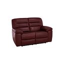 Hastings 2 Seater Electric Recliner Sofa in Burgundy Leather