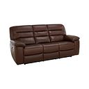 Hastings 3 Seater Electric Recliner Sofa in Tan Leather
