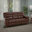 Hastings 3 Seater Electric Recliner Sofa in Tan Leather
