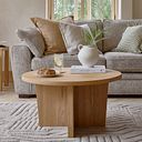 Highworth Natural Solid Oak Round Coffee Table