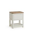 Hove Natural Oak and Painted 1 Drawer Bedside Table