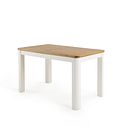 Hove Natural Oak and Painted 4ft 3 Extending Dining Table