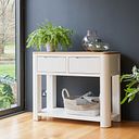 Hove Natural Oak and Painted Console Table