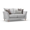 Hoxley 2 Seater Sofa in Leo Silver fabric