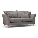 Hoxley 3 Seater Sofa in Leo Truffle fabric