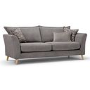 Hoxley 4 Seater Sofa in Leo Truffle fabric