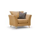 Hoxley Armchair in Leo Mustard fabric