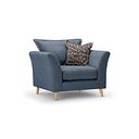 Hoxley Armchair in Leo Ocean fabric