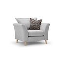 Hoxley Armchair in Leo Silver fabric